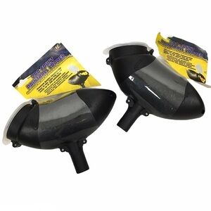 Lot of 2 VIEWLOADER Paintball Hoppers VL200 Black 200 Count Loaders